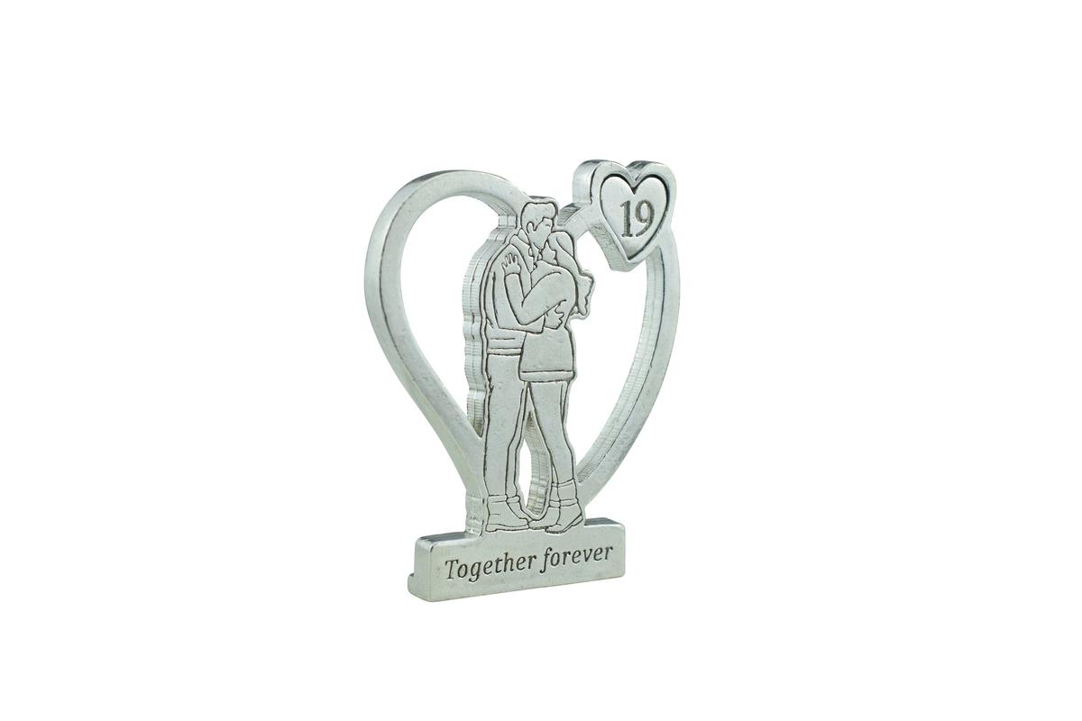 Together Forever Hugging Anniversary Gift - 19th Anniversary