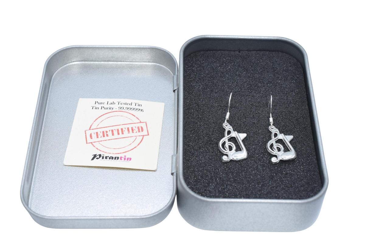 Musical Note Design Earrings - Anniversary or Birthday Gift