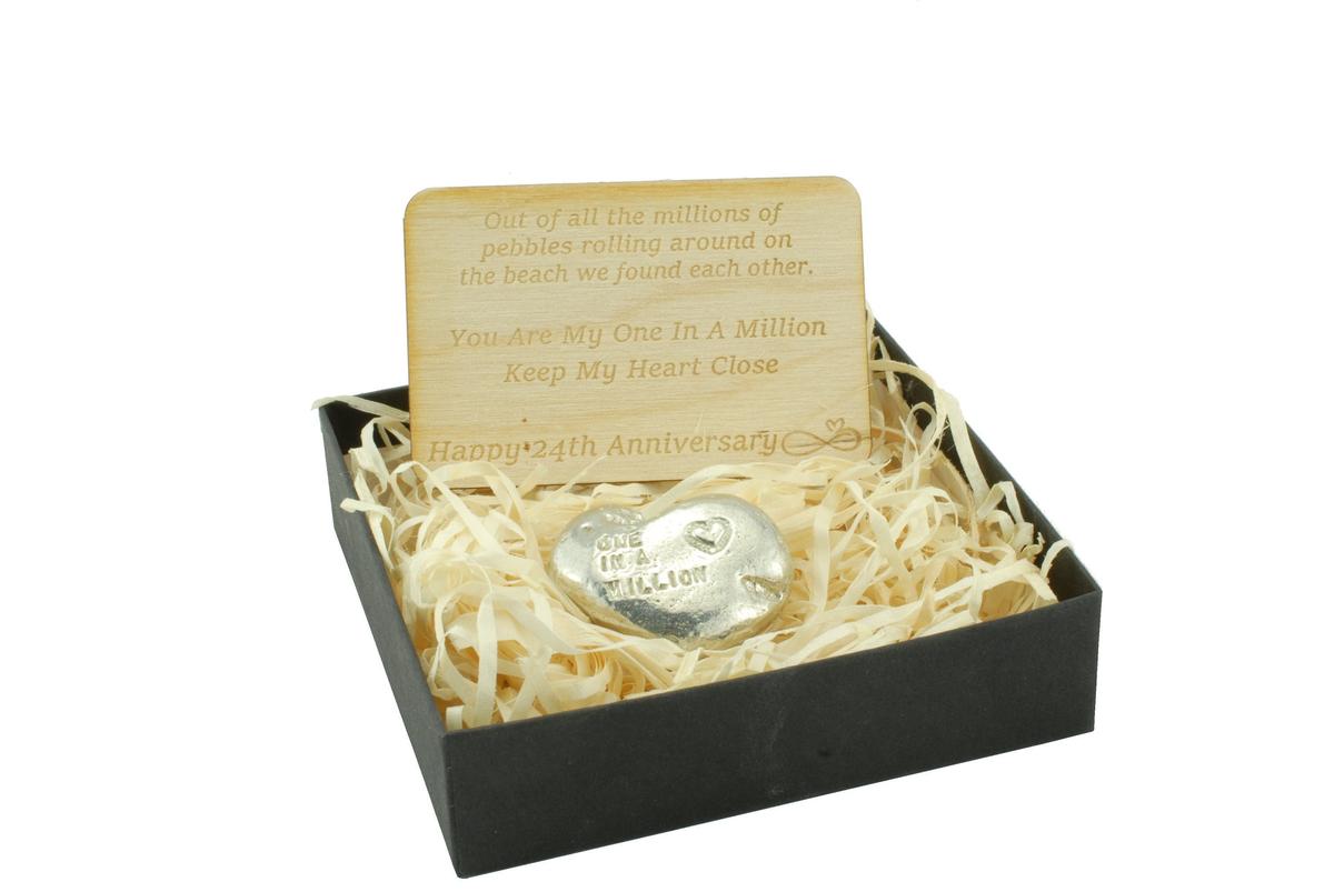 One in a Million Pebble - 24th Anniversary Gift