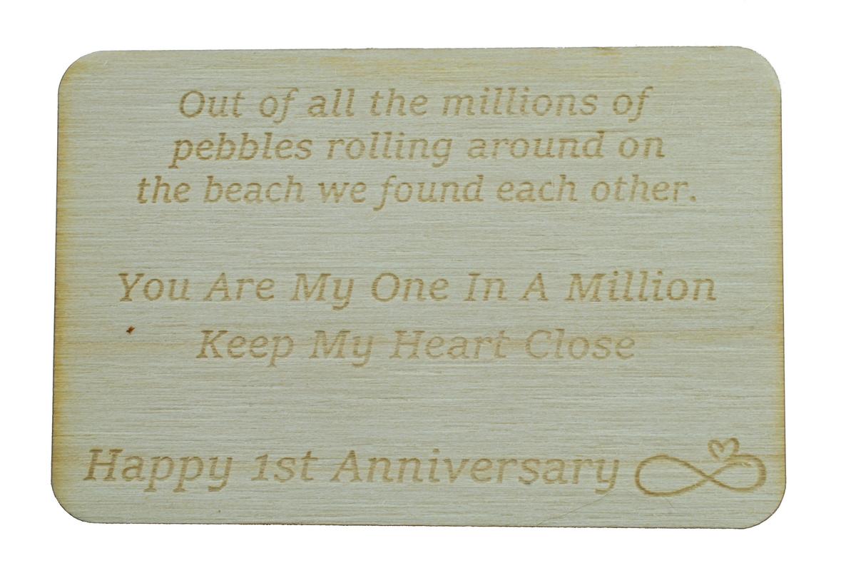 One in a Million Pebble - 1st Anniversary Gift