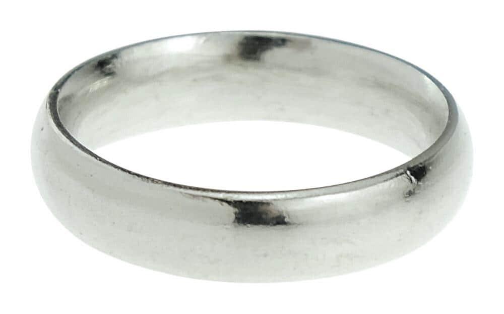 10th Wedding Anniversary Men's Plain Pure Tin Ring