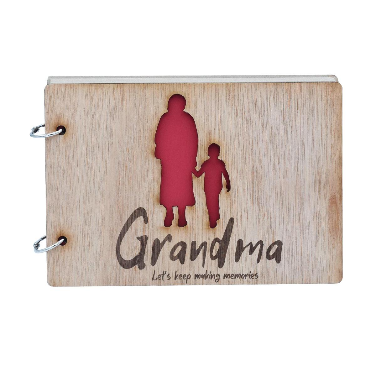 Grandma Let's Keep Making Memories-  Grandma and Grandson - Scrapbook, Photo album or Notebook. Mothers day or Birthday Gifts.