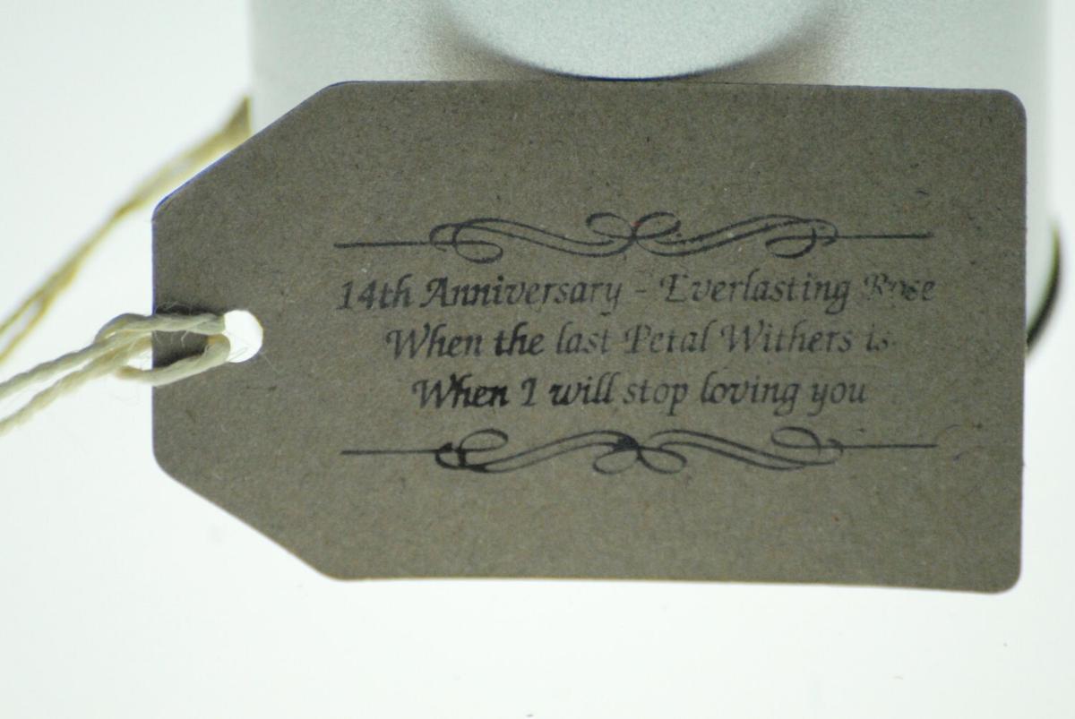 14th Anniversary Cast Metal Rose – Everlasting Love Gift