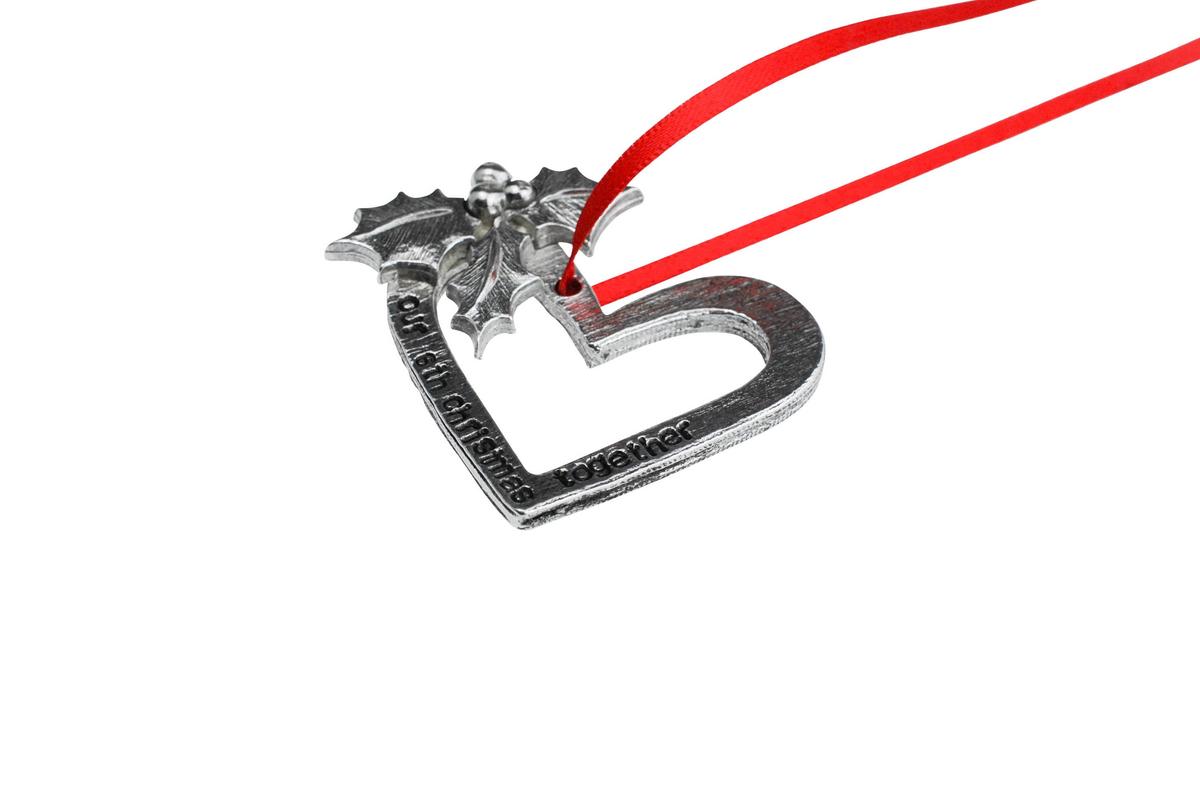 6th Anniversary Christmas Tree Ornament - Reads Our 6th Christmas Together