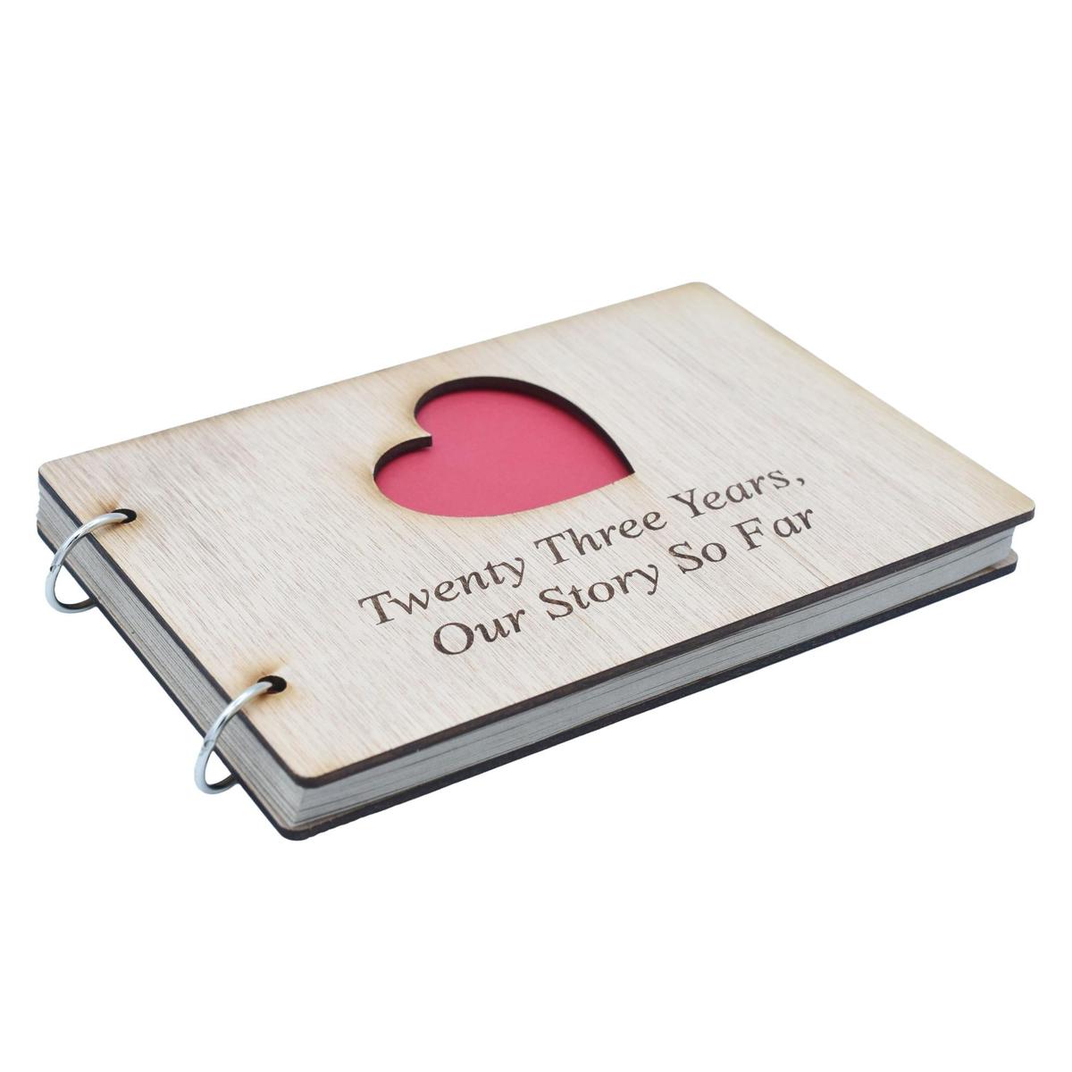 23 Years Our Story So Far - Scrapbook, Photo album or Notebook Idea For 23rd Anniversary