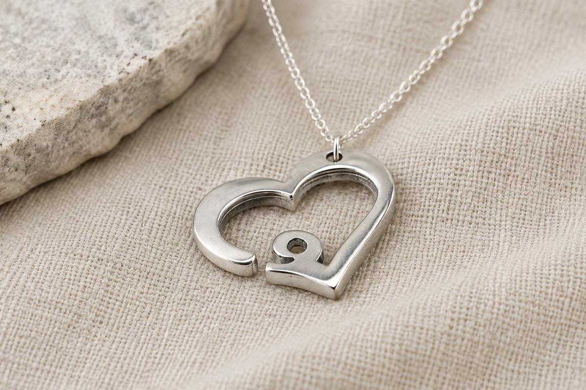 9 Year Anniversary Heart Pendant/Necklace - Gift
