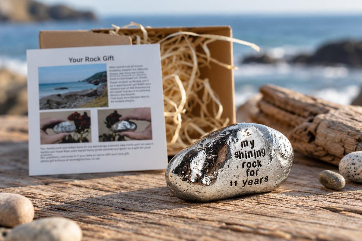 My Shining Rock For 11 Year - Solid Heavy Metal Eleventh Anniversary Gift Idea