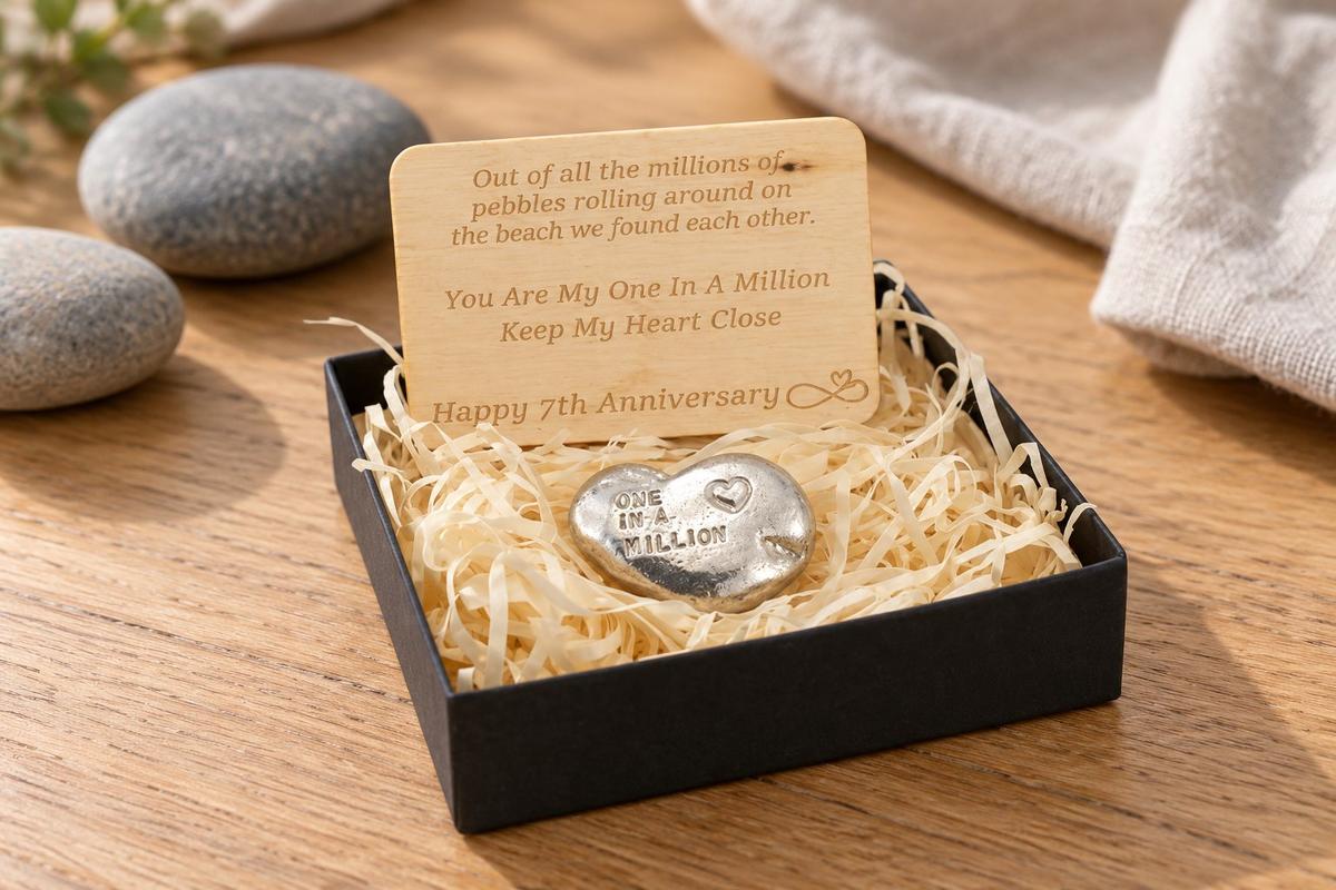 One in a Million Pebble - 7th Anniversary Gift