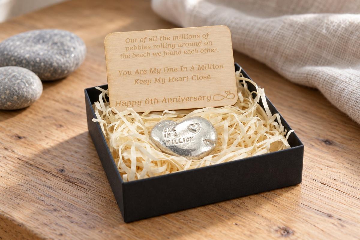 One in a Million Pebble - 6th Anniversary Gift