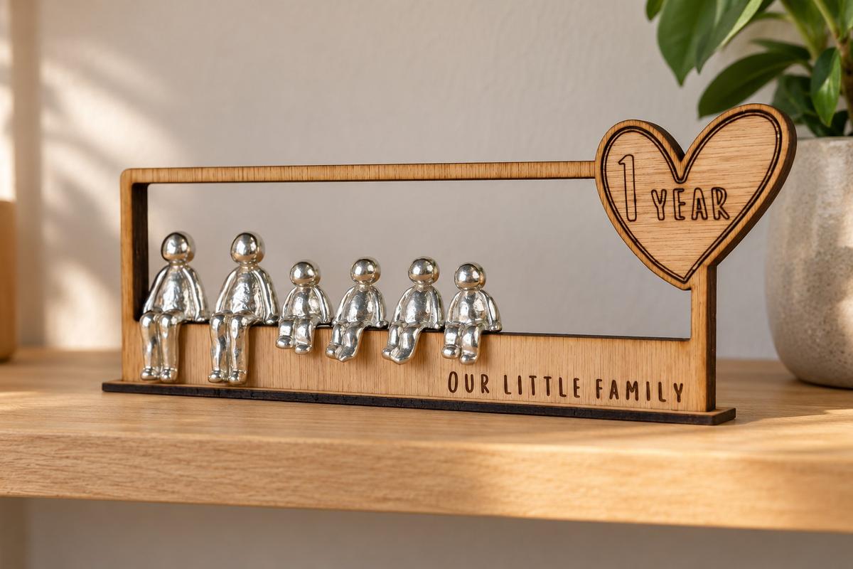 1 Year Our Little Family | 1st Anniversary Gift - Choose Your Own Family Combination