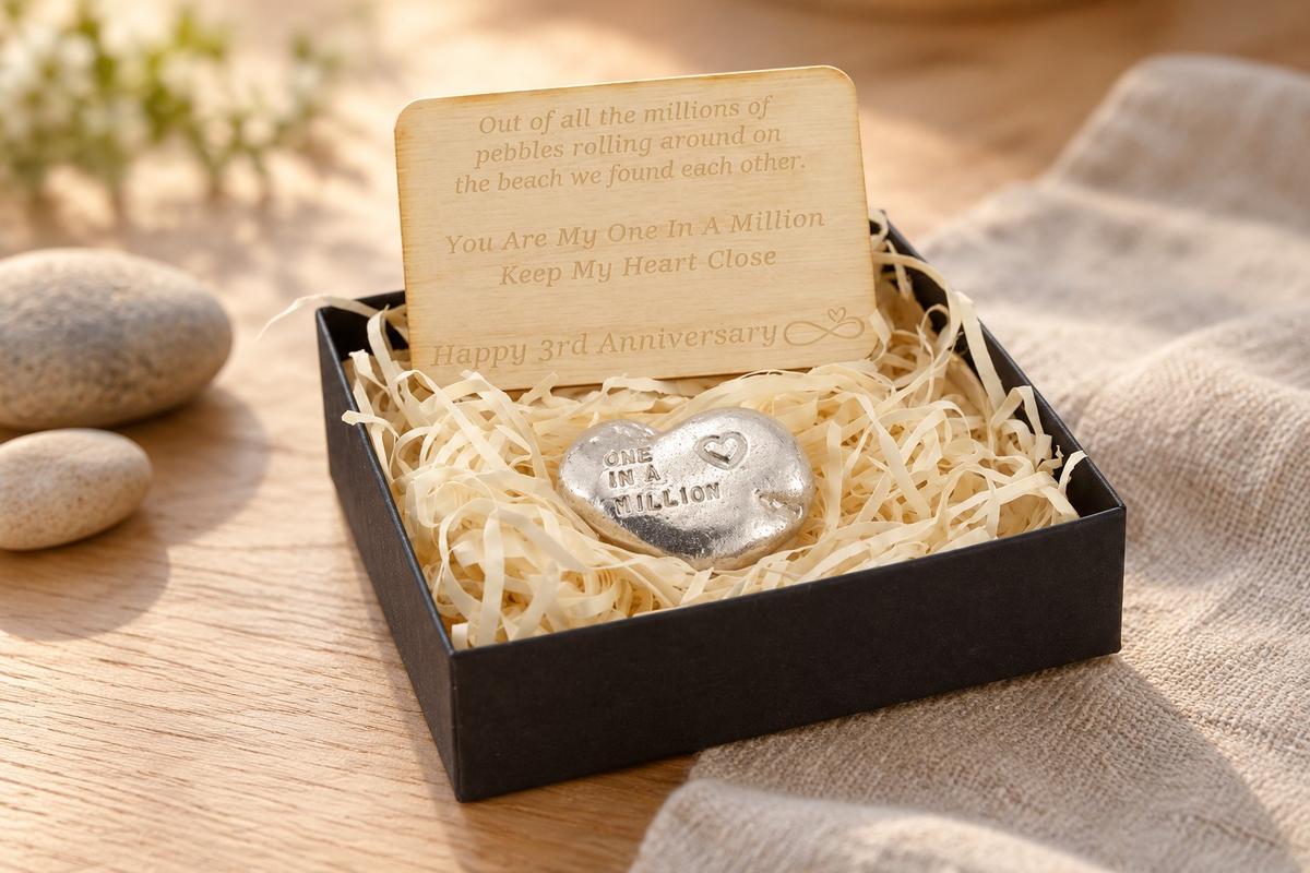 One in a Million Pebble - 3rd Anniversary Gift