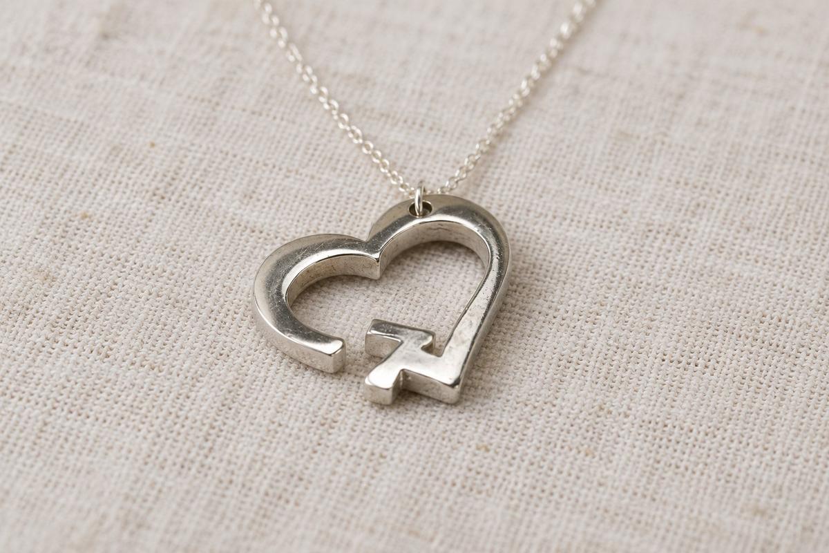7 Year Anniversary Heart Pendant/Necklace - Gift