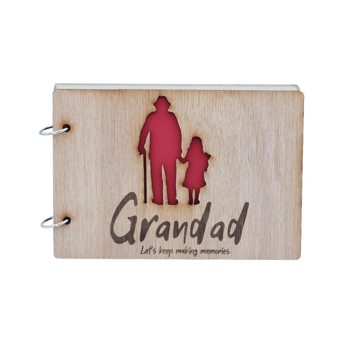 Grandad Let's Keep Making Memories- Grandad and Granddaughter - A5 Scrapbook, Photo album or Notebook. Fathers day or Birthday Gifts.