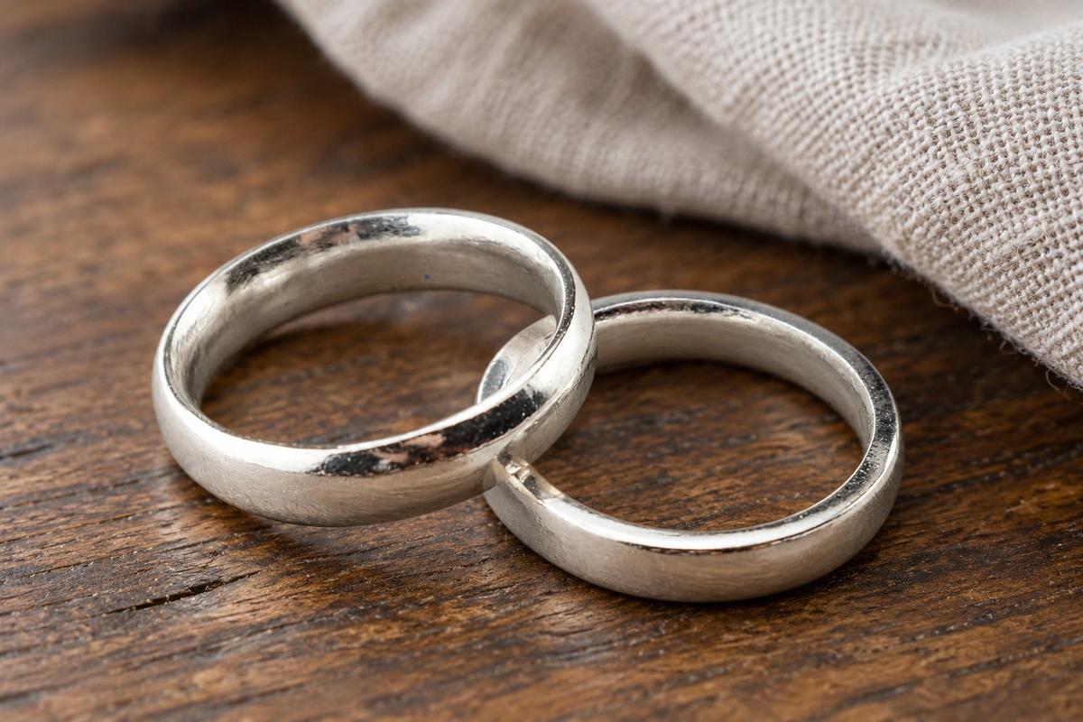 10 Year Anniversary Gift for Couples | His and Hers Tin Rings Matching Pair | 10th Wedding Anniversary Ring Set, Handmade in Cornwall UK