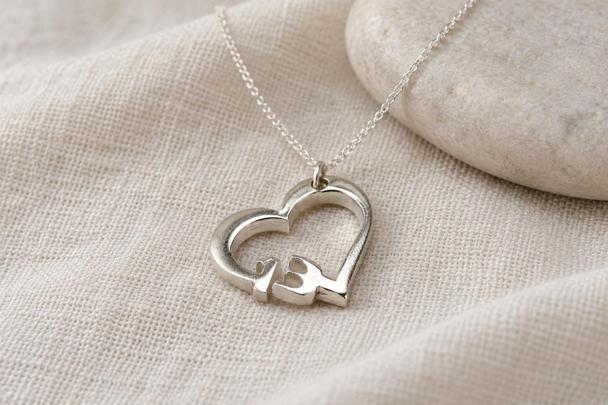 13 Year Anniversary Heart Pendant/Necklace - Gift