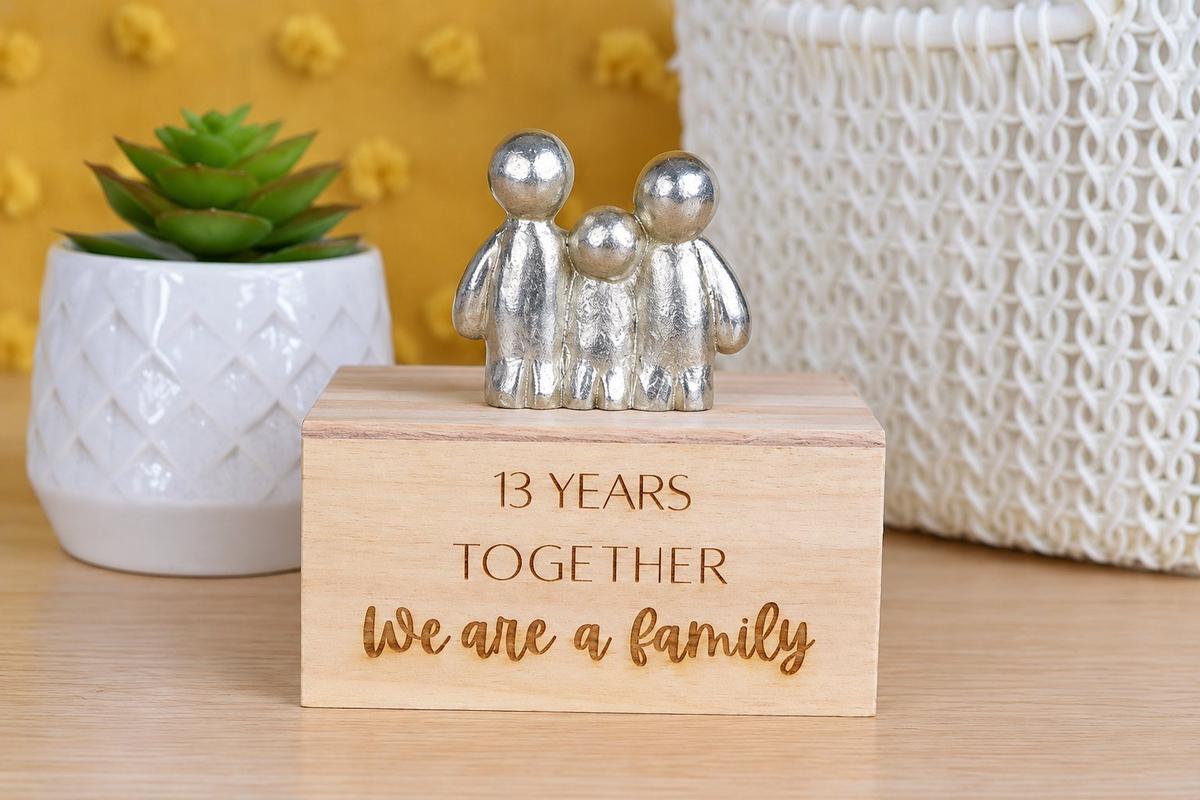 13 Years Together We Are A Family | 13th Anniversary Gift - Choose Your Own Family Combination | Part of the We Made a Family Range