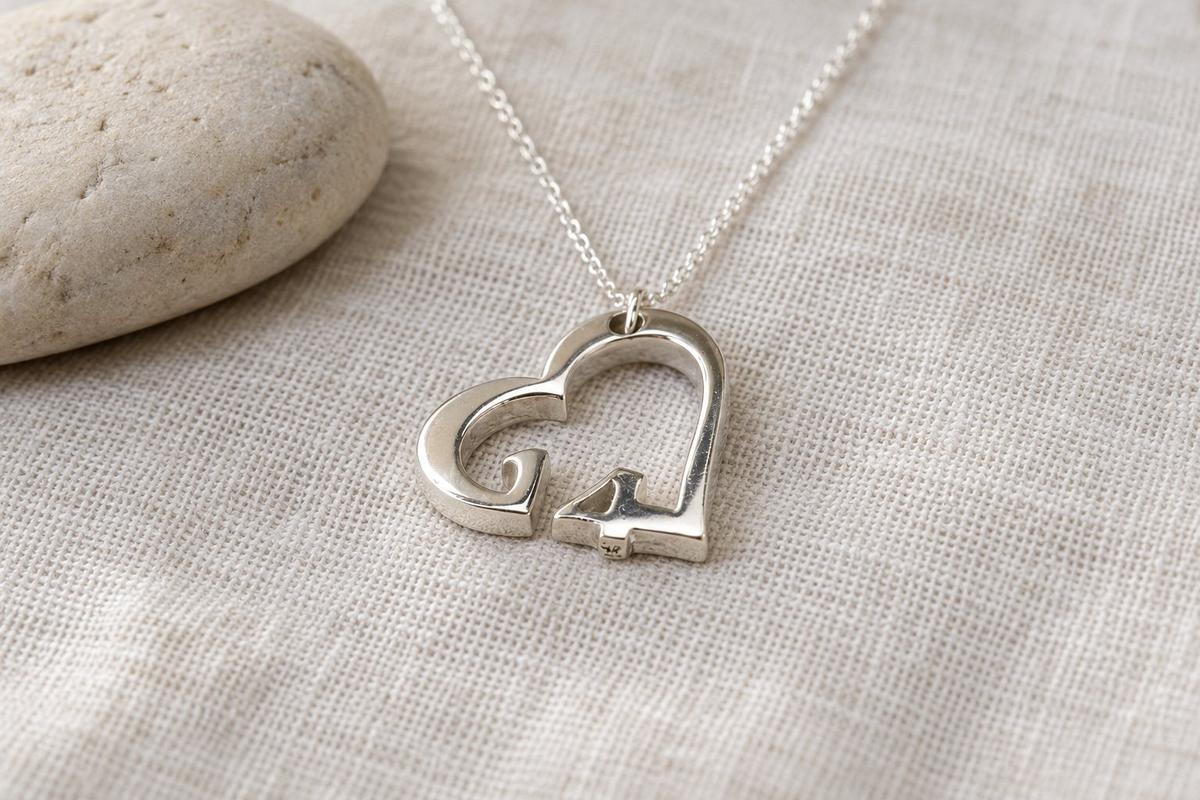 14 Year Anniversary Heart Pendant/Necklace - Gift