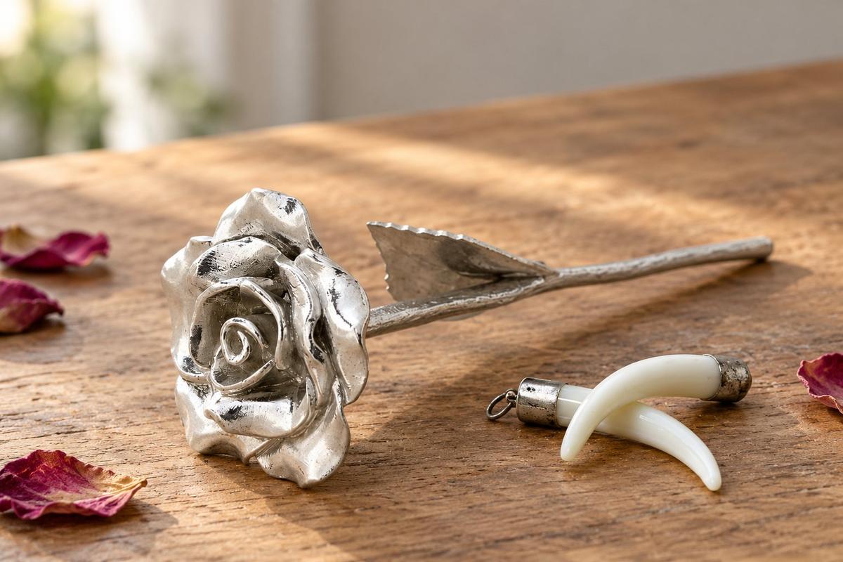 14th Anniversary Cast Metal Rose – Everlasting Love Gift