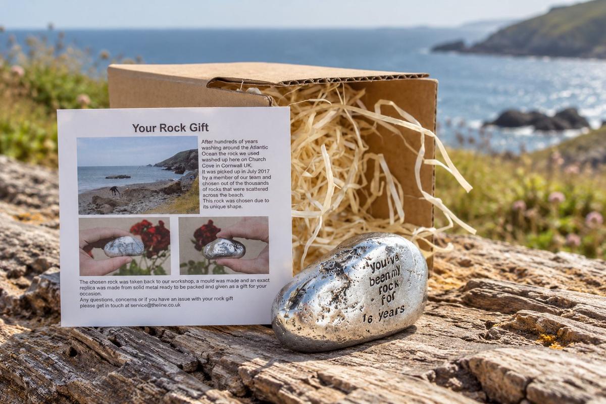 16th Anniversary Gifts For Men Ornament - You've Been My Rock For 16 Years - Solid Metal Heavy Rock