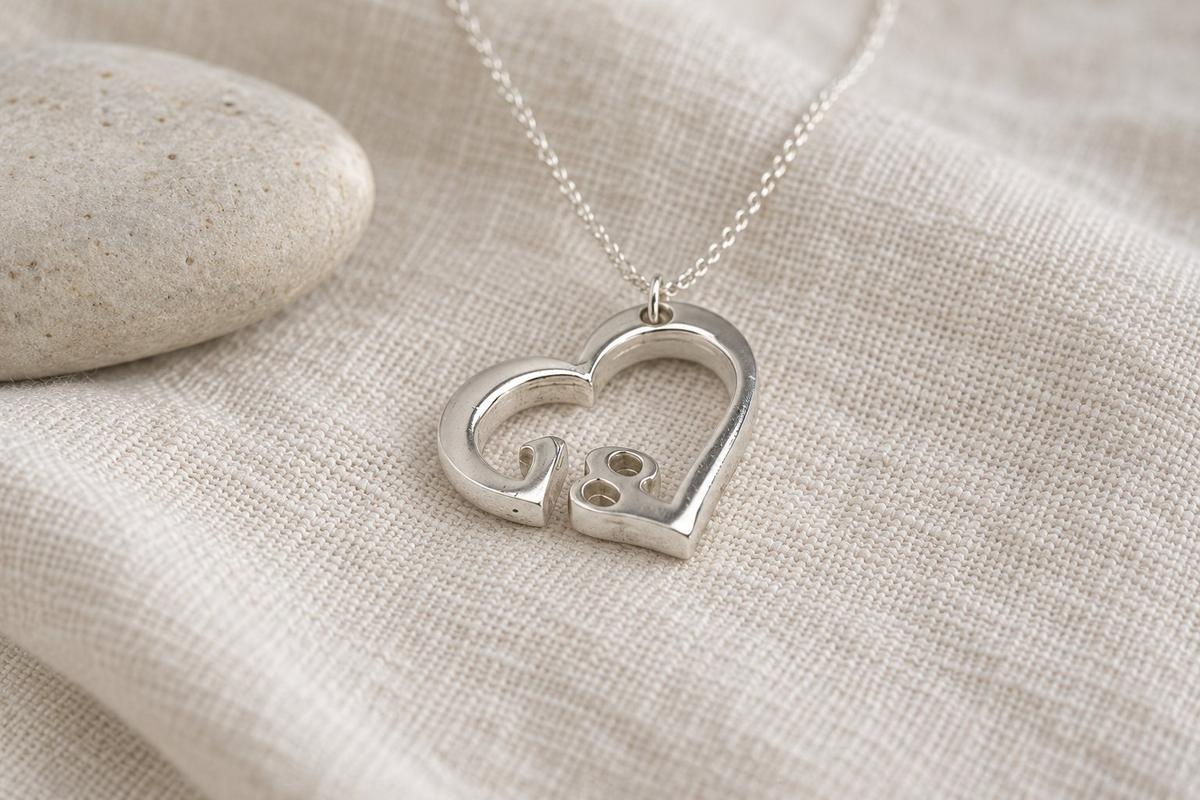 18 Year Anniversary Heart Pendant/Necklace - Gift
