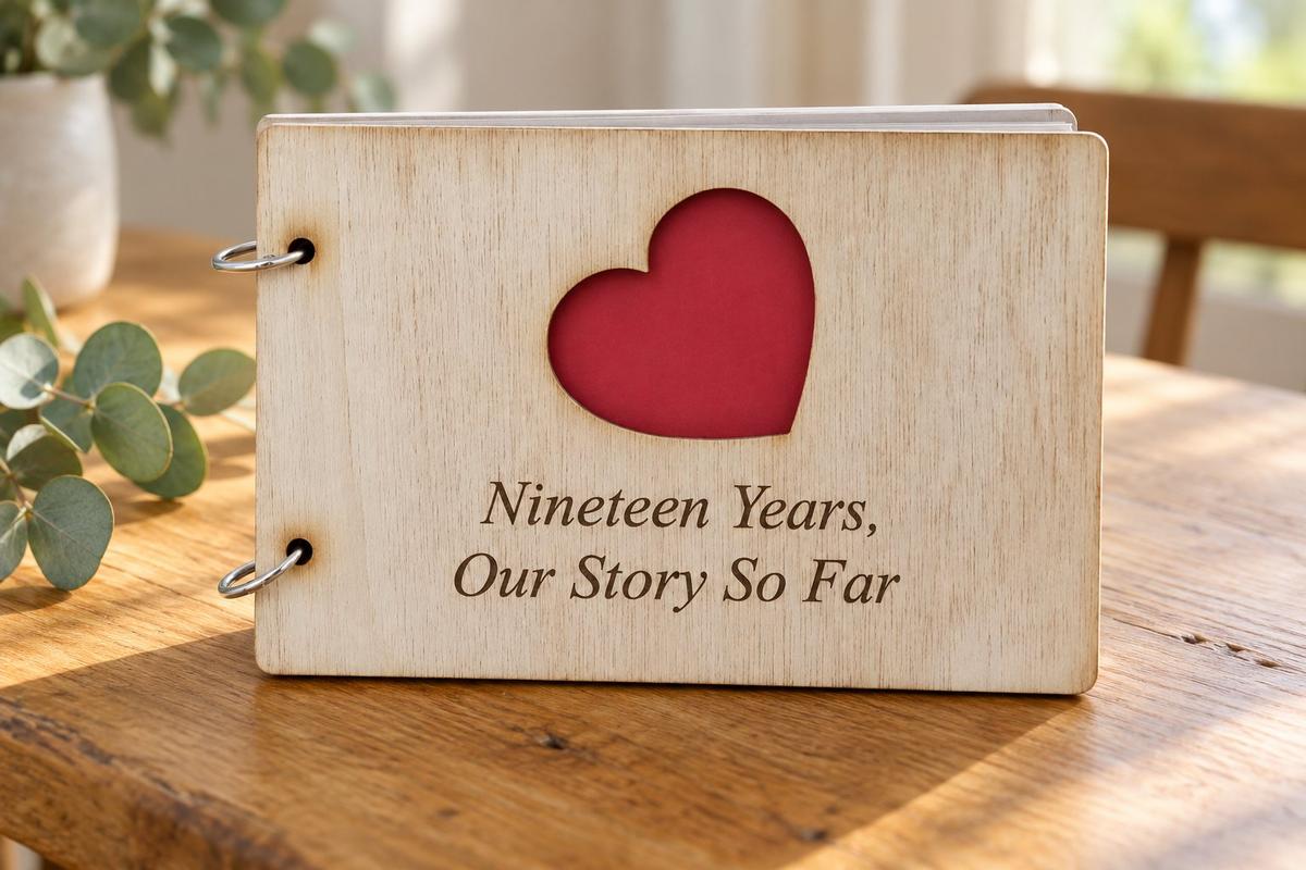 19 Years Our Story So Far - Scrapbook, Photo album or Notebook Idea For 19th Anniversary