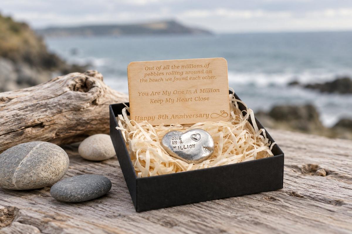 One in a Million Pebble - 8th Anniversary Gift