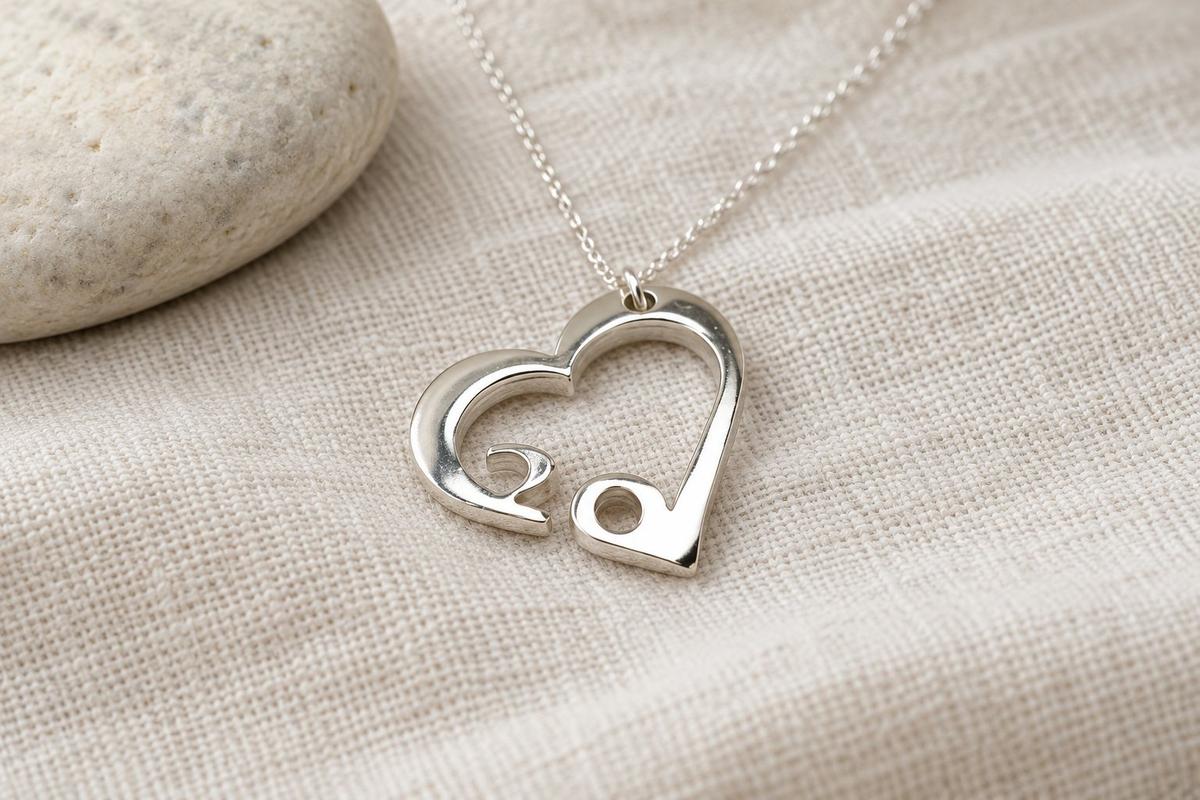 20 Year Anniversary Heart Pendant/Necklace - Gift