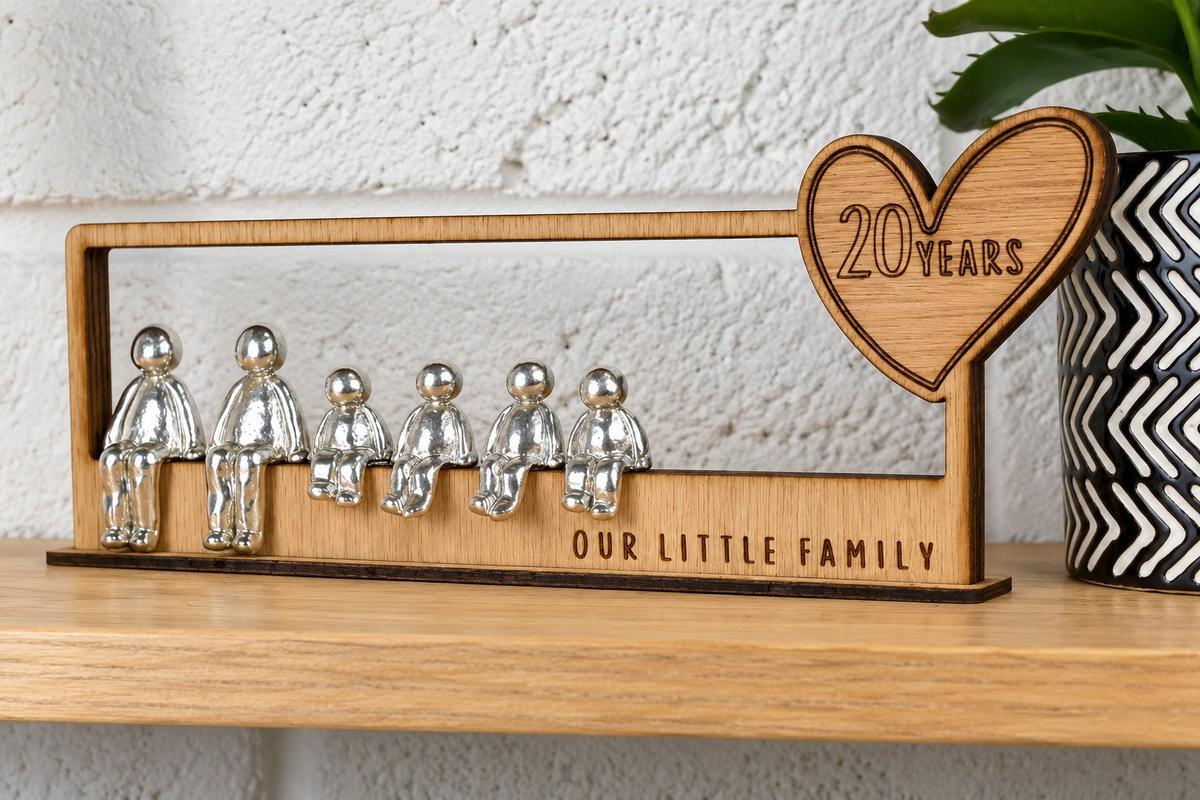 20 Years Our Little Family | 20th Anniversary Gift - Choose Your Own Family Combination