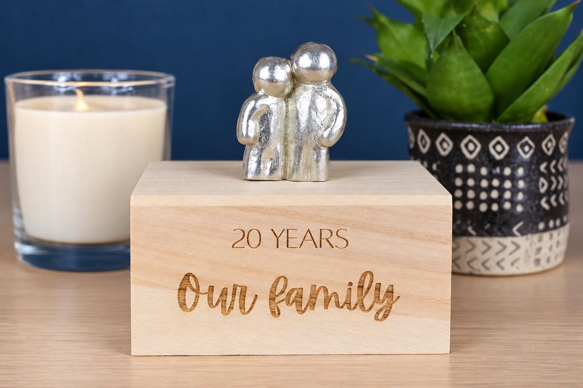 20 Years Our Little Hugging Family | 20th Anniversary Gift - Choose Your Own Family Combination | Part of the We Made a Family Range