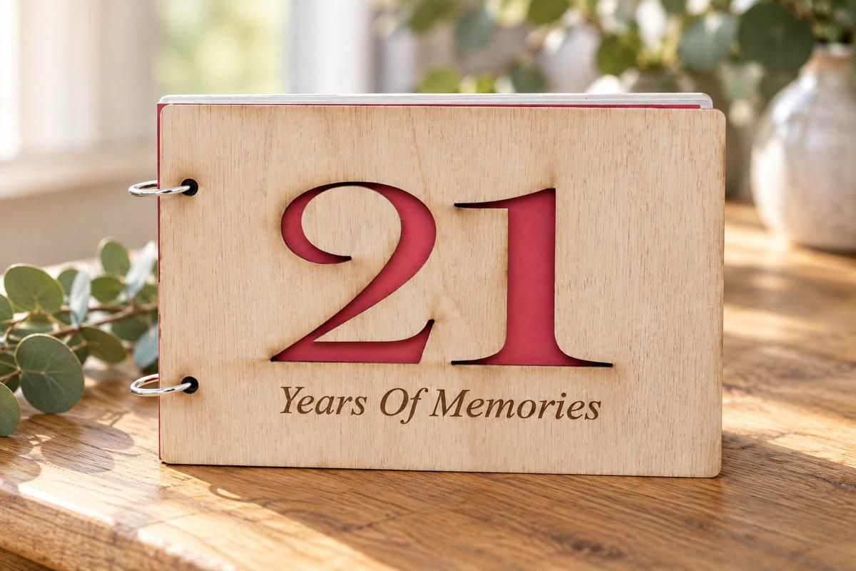 21 Years Of Memories - Scrapbook, Photo album or Notebook Idea For 21st birthday or Anniversary