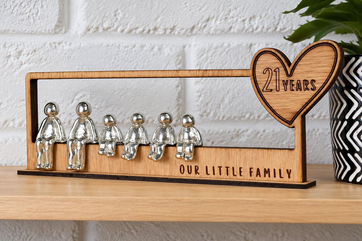 21 Years Our Little Family | 21st Anniversary Gift - Choose Your Own Family Combination