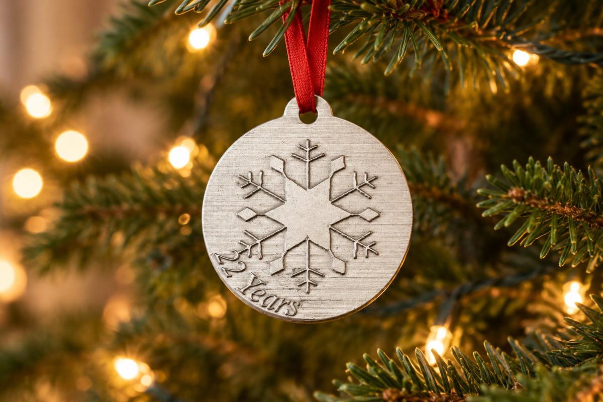 22 Year Anniversary - Metal Christmas Snowflake Metal Decoration