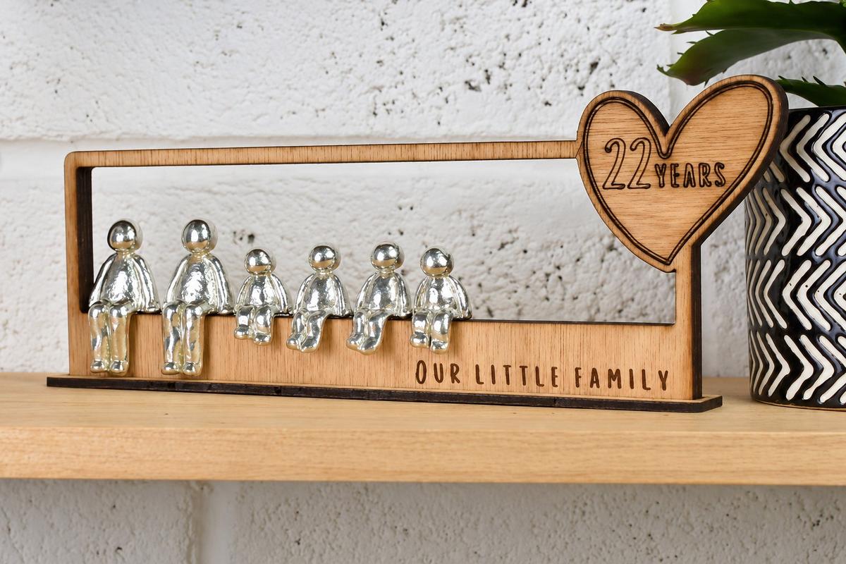 22 Years Our Little Family | 22nd Anniversary Gift - Choose Your Own Family Combination