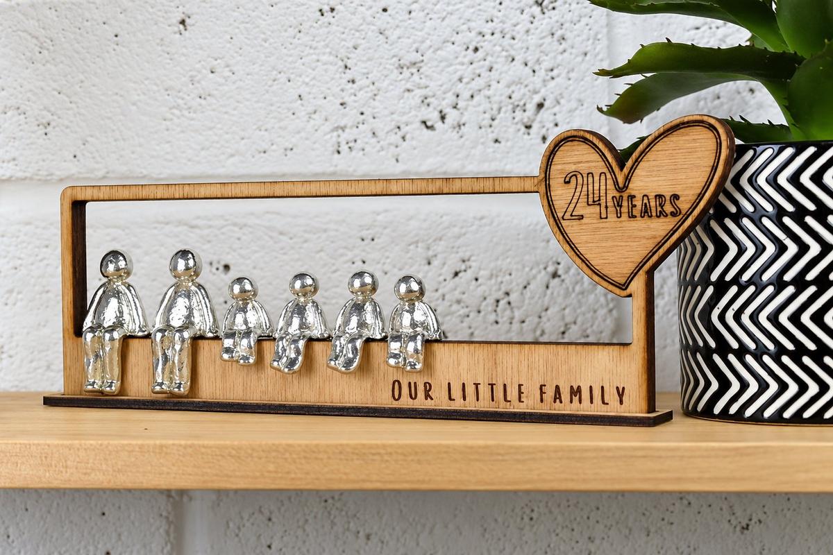 24 Years Our Little Family | 24th Anniversary Gift - Choose Your Own Family Combination