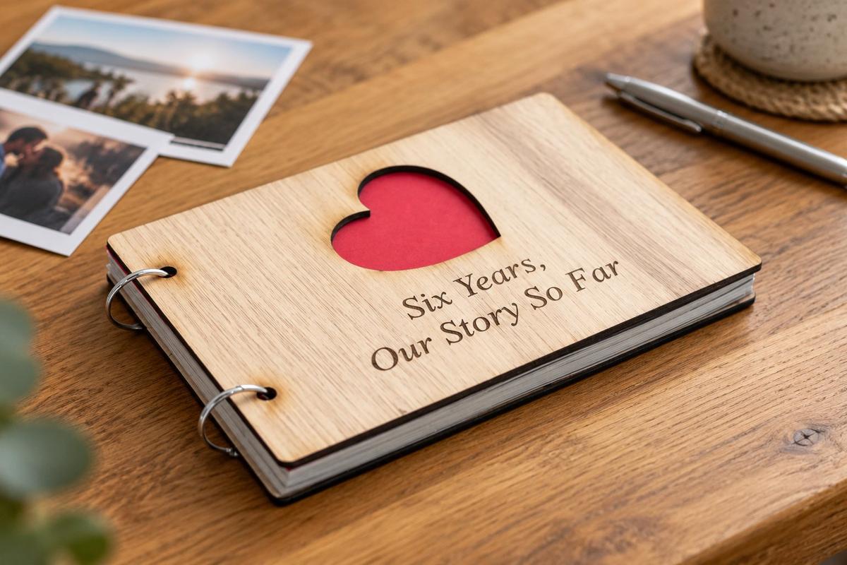 6 Years Our Story So Far - Scrapbook, Photo album or Notebook Idea For 6th Anniversary