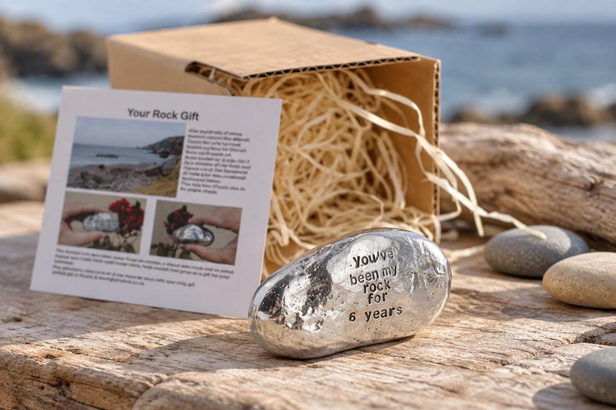 6th Anniversary Metal Rock – 'You've Been My Rock' Gift