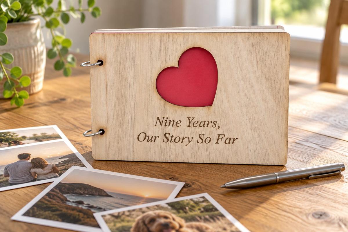 9 Years Our Story So Far - Scrapbook, Photo album or Notebook Idea For 9th Anniversary