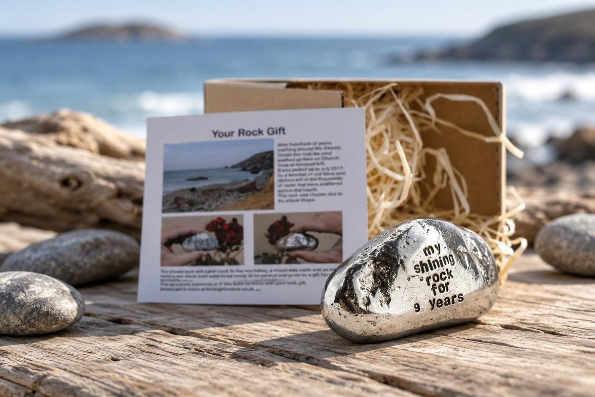 My Shining Rock For 9 Year - Solid Heavy Metal Ninth Anniversary Gift Idea