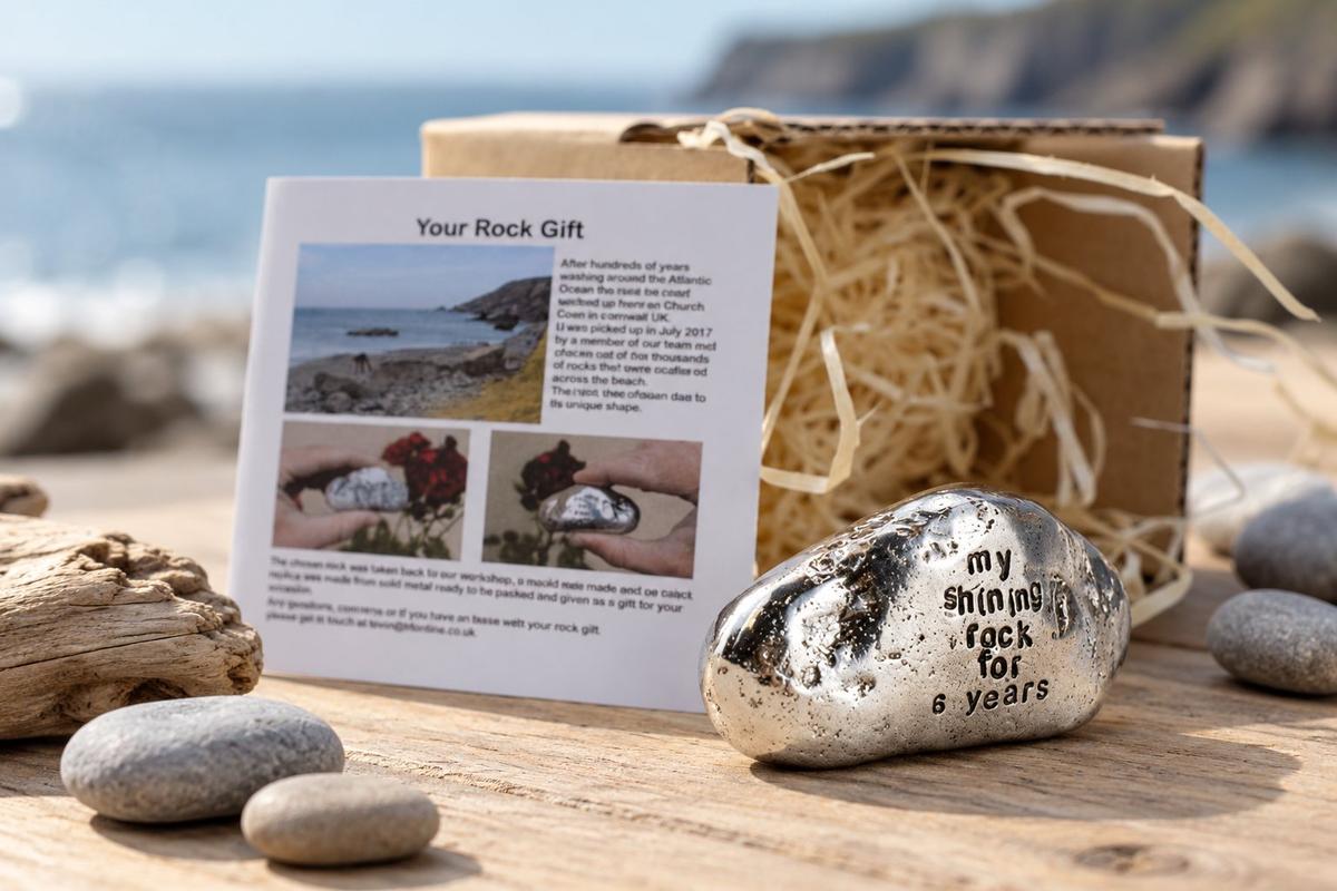My Shining Rock For 6 Year - Solid Heavy Metal Sixth Anniversary Gift Idea