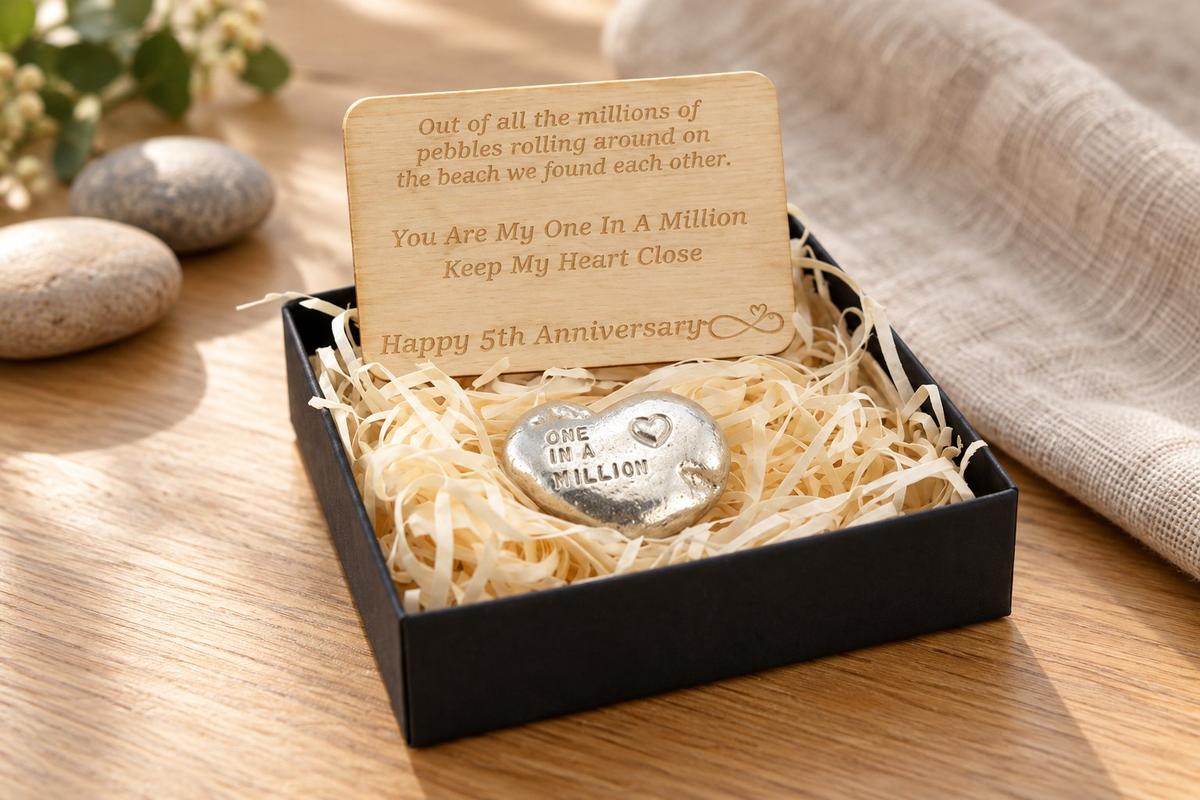 One in a Million Pebble - 5th Anniversary Gift