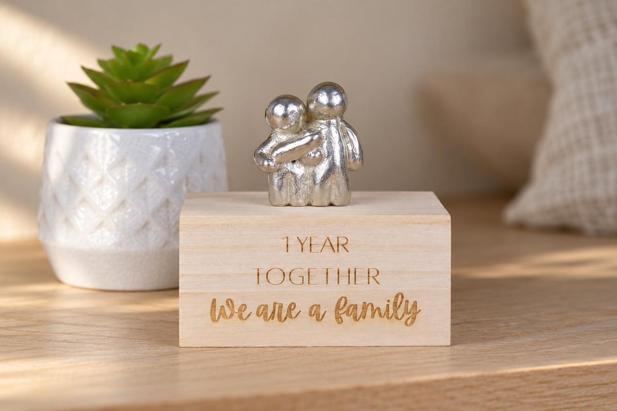 1 Year Together We Are A Family | 1st Anniversary Gift - Choose Your Own Family Combination | Part of the We Made a Family Range