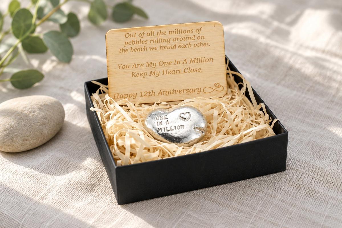 One in a Million Pebble - 12th Anniversary Gift