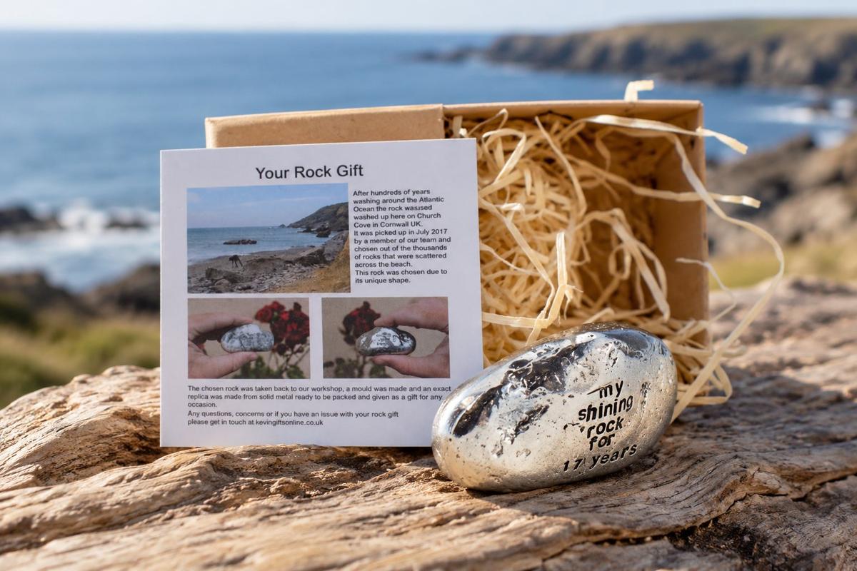 My Shining Rock For 17 Years - Solid Heavy Metal Seventeenth Anniversary Gift Idea