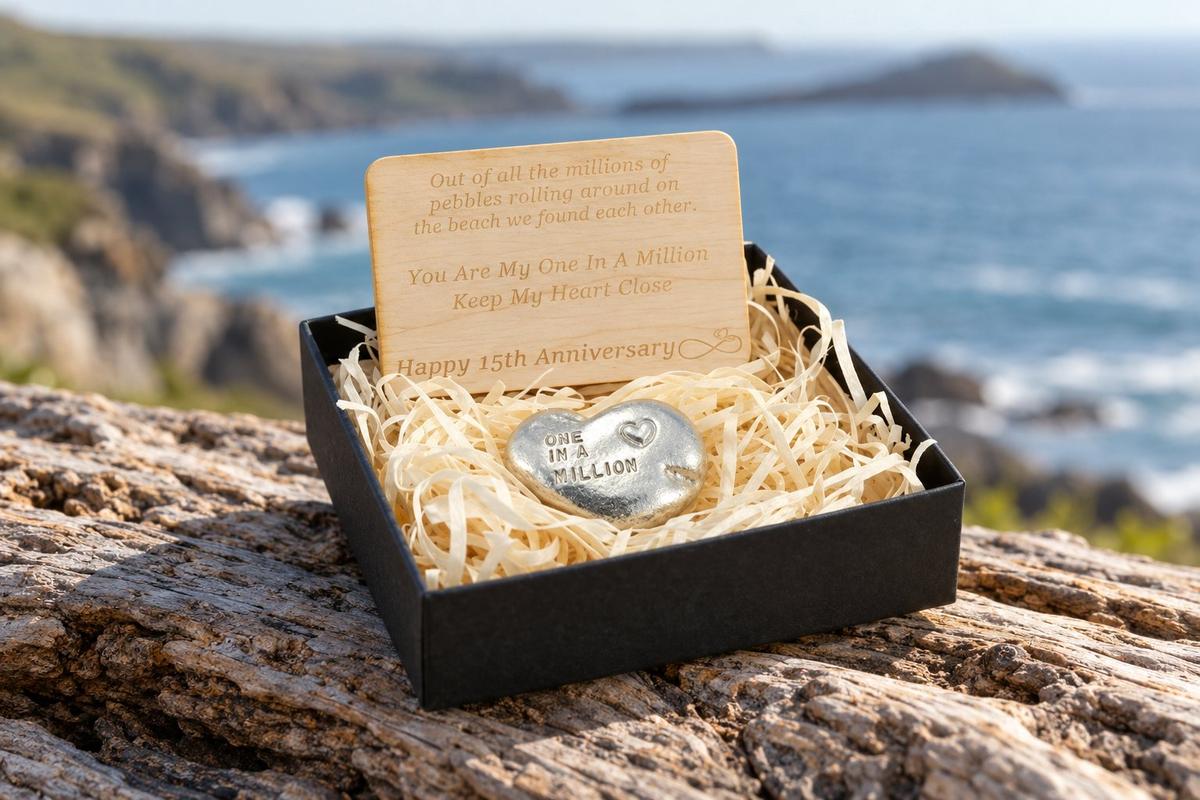 One in a Million Pebble - 15th Anniversary Gift