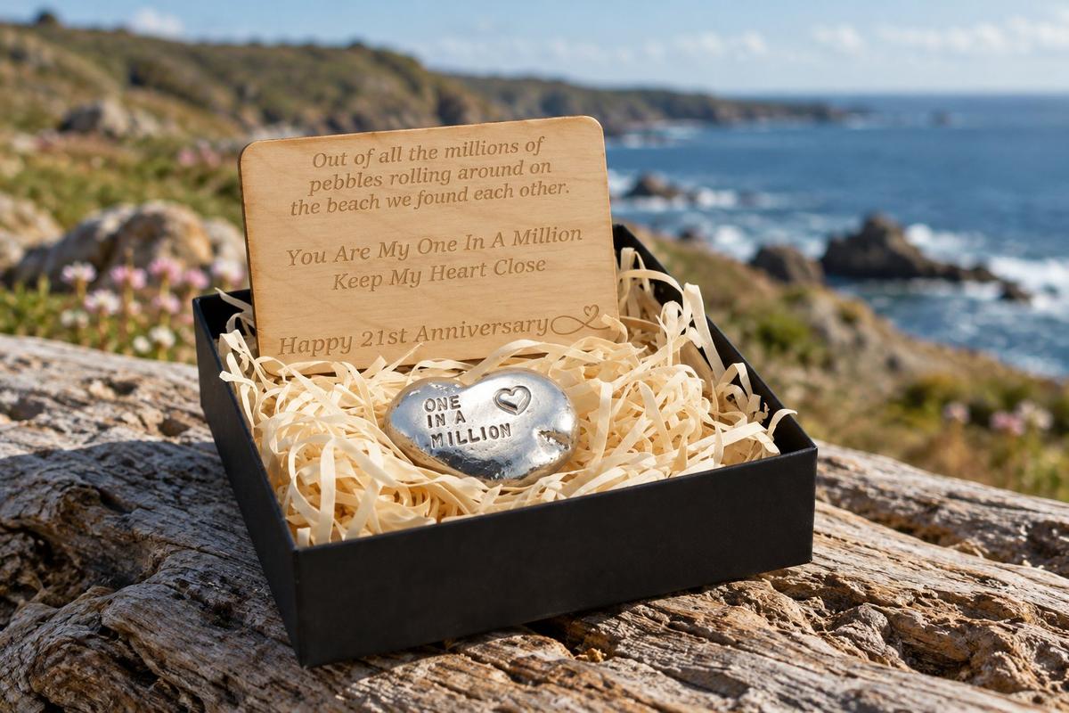 One in a Million Pebble - 21st Anniversary Gift