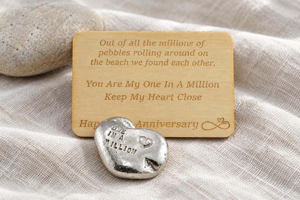 One in a Million Tin Pebble - 10th Anniversary Gift