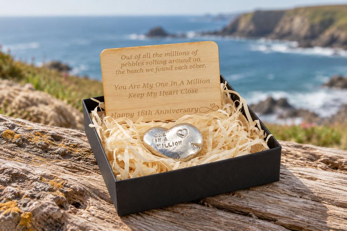 One in a Million Tin Pebble - 16th Anniversary Gift