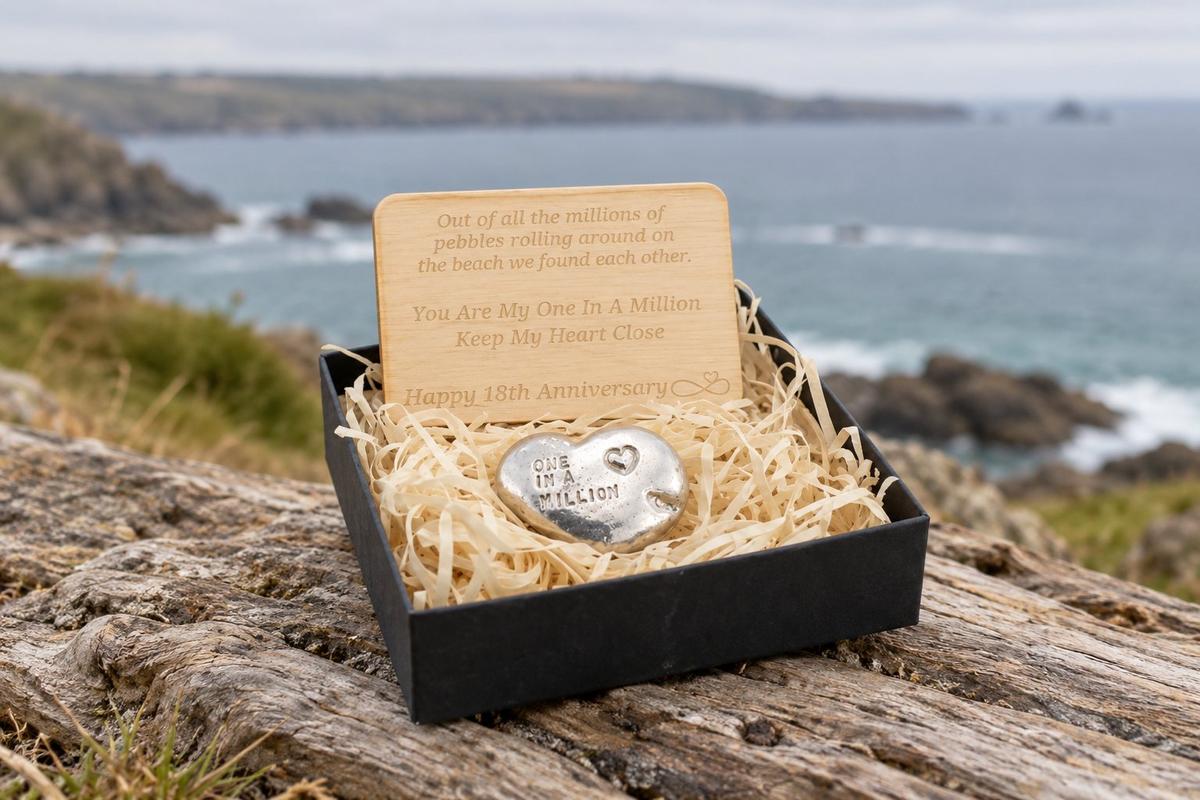 One in a Million Tin Pebble - 18th Anniversary Gift