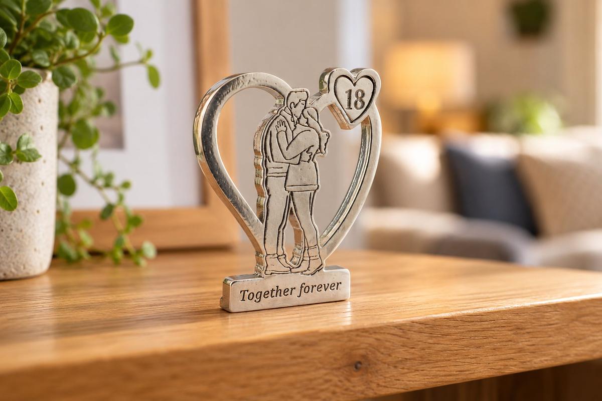 Together Forever Hugging Anniversary Gift - 18th Anniversary