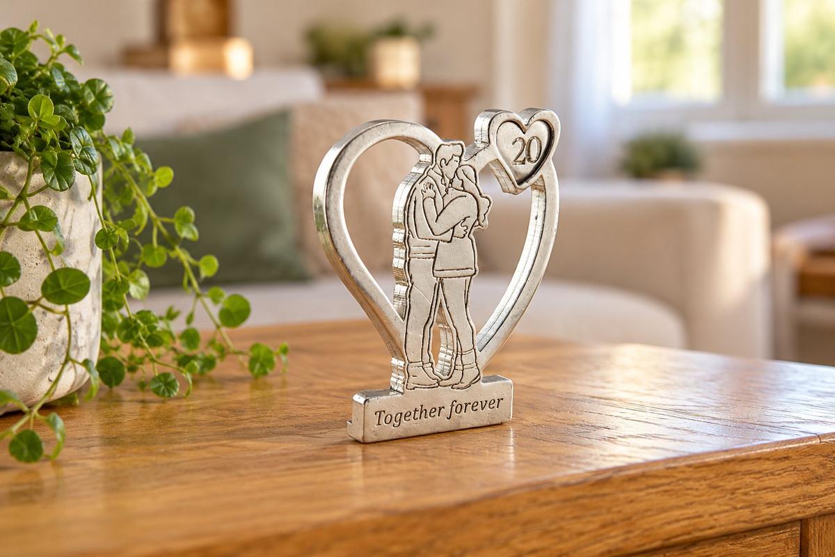 Together Forever Hugging Anniversary Gift - 20th Anniversary